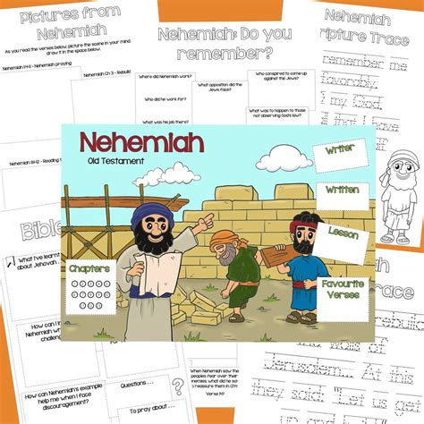 Jw Kids Bible Activity Nehemiah Pdf Download Etsy