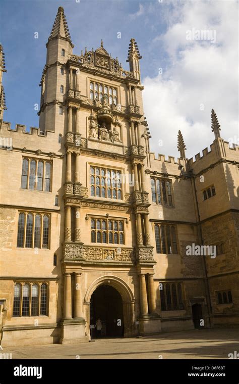 Oxford Oxfordshire Entrance To Old Bodleian Library Building 2nd