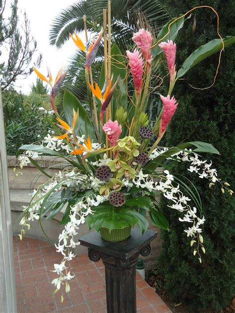 Tropical Flower Arrangement For Wedding My Flower Arrangements