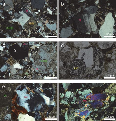 Key Photomicrographs Of Deeper Crustal Rock Suites Of The Upper Plate