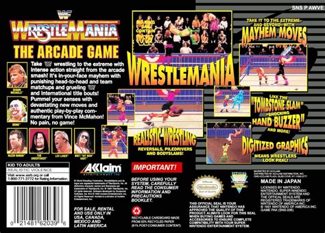 WWF WrestleMania The Arcade Game WWF WrestleMania The Arcade Game