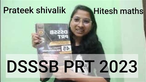 Best Book For DSSSB PRT 2023 Preparation Prateek Shivalik Hitesh Sir