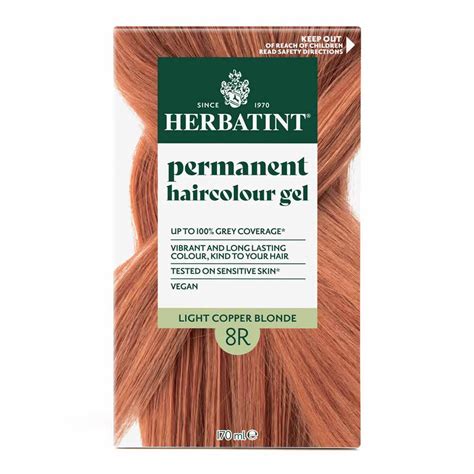 Herbatint Permanent Haircolour Gel 8R Light Copper Blonde 170ml Natonic