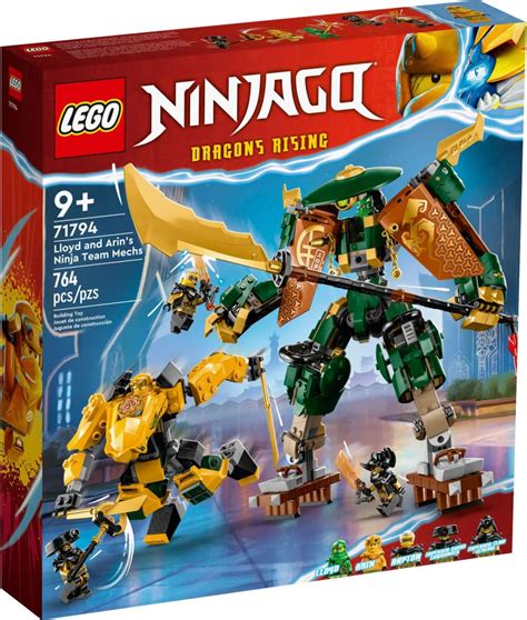 LEGO Ninjago 71794 pas cher, L'équipe de robots des ninjas Lloyd et Arin