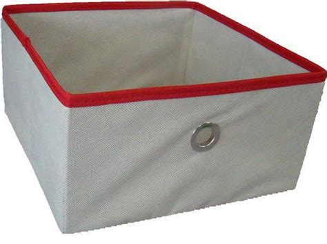 Caixa organizadora de Tecido OrganiBox c Ilhós de 28x15x28cm Caixa