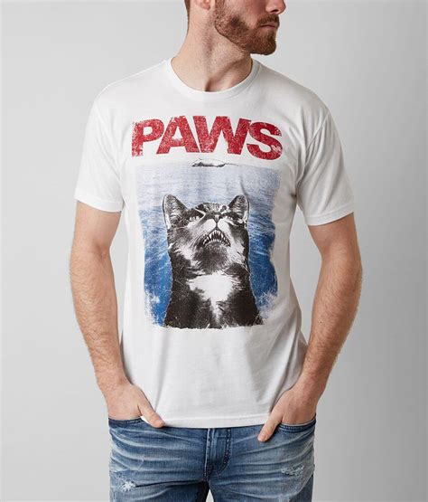 Riot Society Paws T-Shirt - Men's T-Shirts in White | Buckle