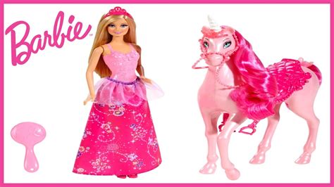 Barbie Fairytale Unicorn Playset Mattel Youtube