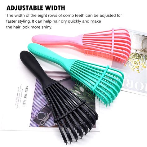 3 Pack Hair Detangler Brush Textured 3a to 4c Kinky Wavy/Curly/Coily ...