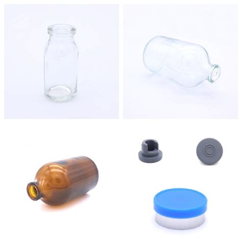 Neutral Borosilicate Molded Injection Glass Bottles For Antibiotics