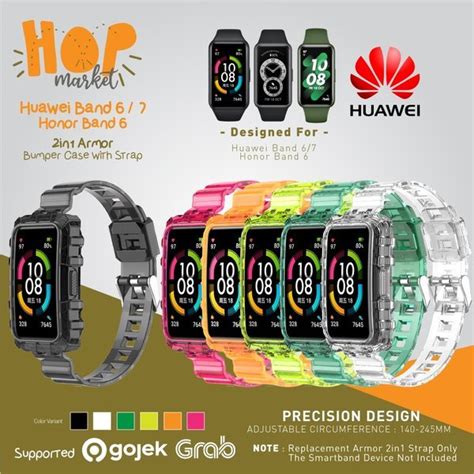 Jual Armor In Rubber Strap With Bumper Case Cover For Huawei Band