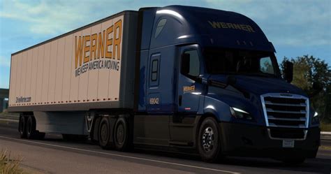 Ats Werner Freightliner Cascadia Trailer V X American