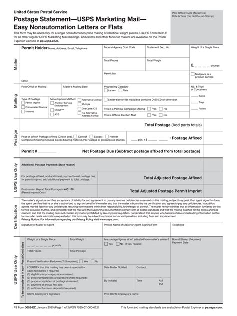 Usps Form Ez Esther Henrieta