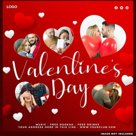 Premium Psd Happy Valentines Day Instagram Or Social Media Post Template