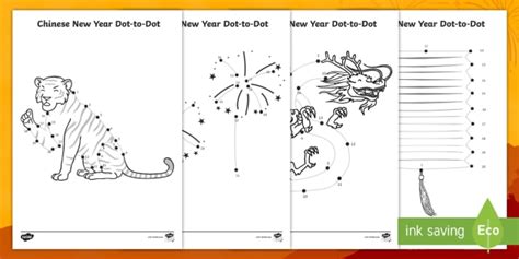 Chinese New Year Numbers To 20 Dot To Dot Worksheet Worksheet