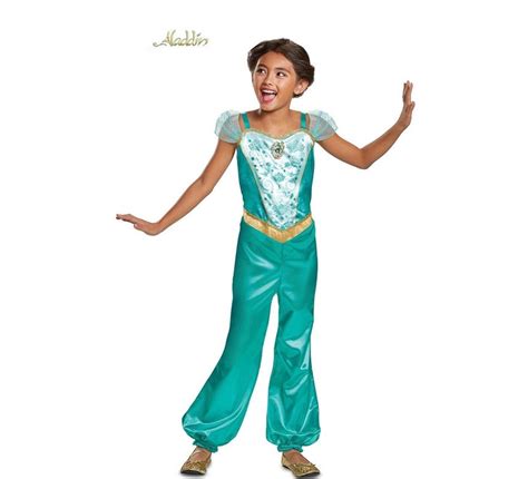 Fato Cl Ssico De Jasmine Disney Aladdin Para Menina