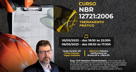 Curso NBR 12721 2006 Treinamento Prático em Osasco Sympla