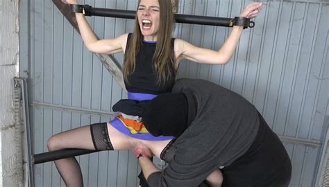 Big Pussy Electric Massagers On The Leg Spreader Extreme Bondage Video