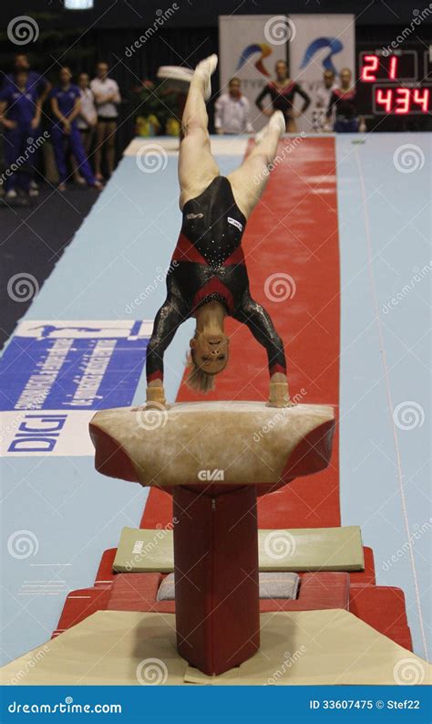 Gymnasts On Vault