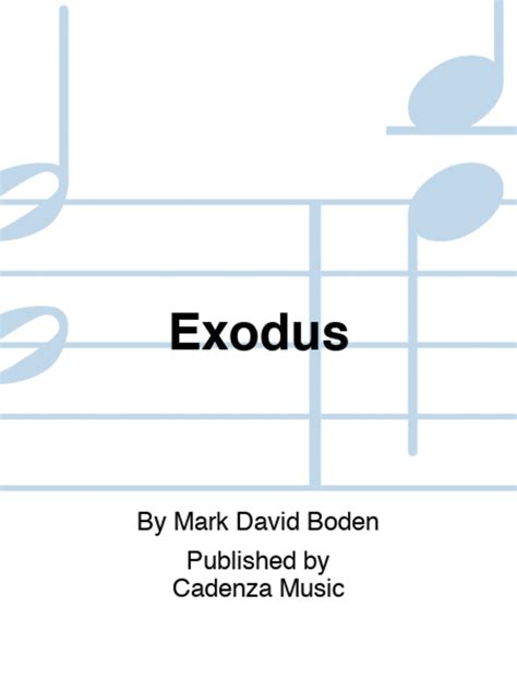 Exodus - Score - Sheet Music | Sheet Music Plus