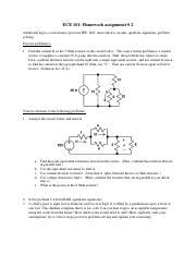 ECE 101 Additional Circuits Quadratic Equations And Course Hero