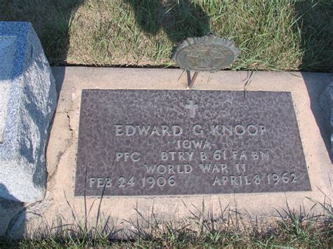 Edward G Knoop 1906 1962 Mémorial Find a Grave