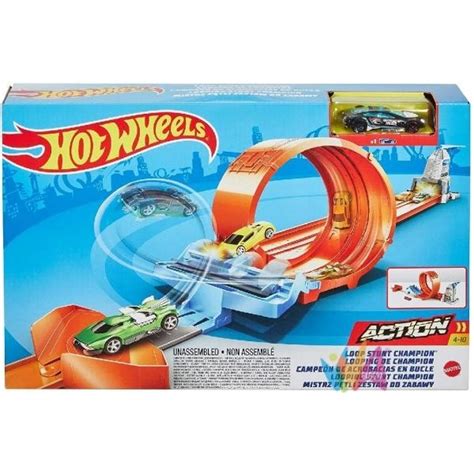 Hot Wheels Pista Acrobazie Nel Loop Con Lanciatore Doppio Cod Gtv