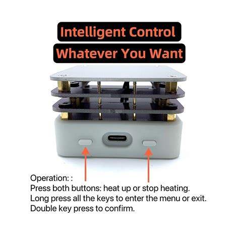 Pd W Mini Hot Plate Preheater Oled Display Pcb Board Soldering Heating Plate Rework Station