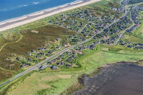 Luftaufnahme Sylt Meeres Küste der Nordsee in Rantum Sylt im