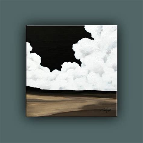 Cloud Painting. Contemporary Art Acrylic