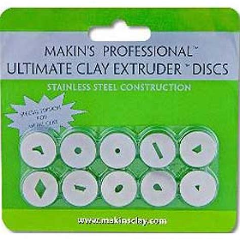 Makins Ultimate Clay Extruder Discs Clay Extruders Over The Rainbow