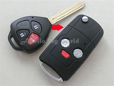 Replacement Modified Flip Folding Remote Key Shell Blank Cover For