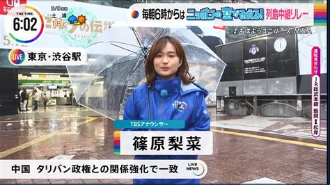 tvmaniaZERO on Twitter 2023 05 08 thetime tbs 篠原梨菜 アナは渋谷駅前から