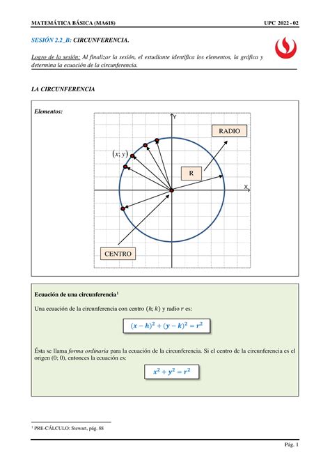 Ma B Circunferencia Sesi N B Circunferencia Logro