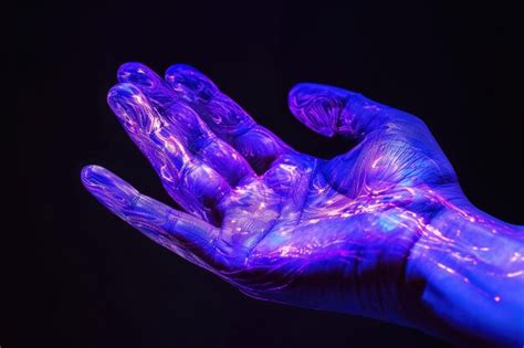 Premium Photo Uv Light Shows Importance Of Hand Washing For Hygiene