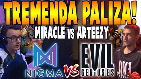 Nigma Vs Eg Bo Tremenda Paliza Miracle Vs Arteezy Leipzig