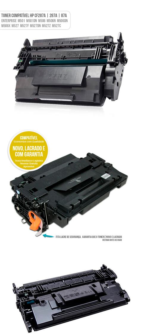 Toner Compatível Cf 287a Para Impressora Hp M501dn M527dn Mundoware