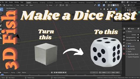 How To Make A Dice Super Fast 1 Minute Tutorials Tips And Tricks