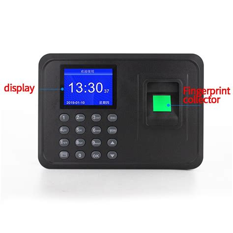 Fingerprint Attendance Machine Lcd Display Usb Fin Grandado