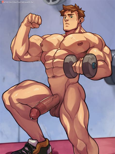 Rule 34 1boy Abs Alex Stardew Valley Alternate Pectoral Size Bara Bicep Curl Biceps Brown