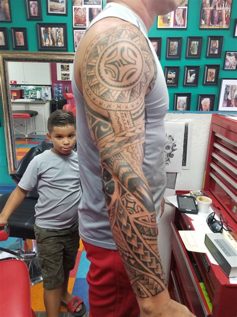 Maori Tattoo Sleeve And Chest Miami Tattoo Maori Tattoo Sleeve Tattoos