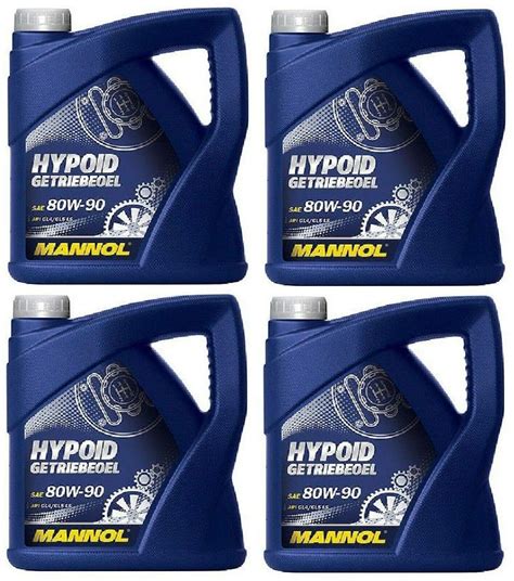 MANNOL Hypoid Gear Oil, Extreme Pressure EP, 80W90 API GL4 GL5 LS, 16 ...