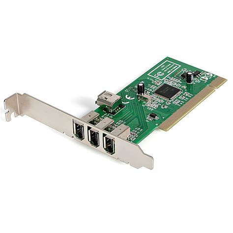 StarTech 4 Port PCI 1394a FireWire Adapter Card 3 External 1