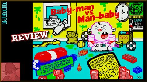 Baby Man Vs Man Baby Homebrew From 2023 On The ZX Spectrum 48K