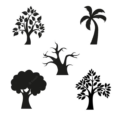 Premium Vector | Silhouette tree icon vector design