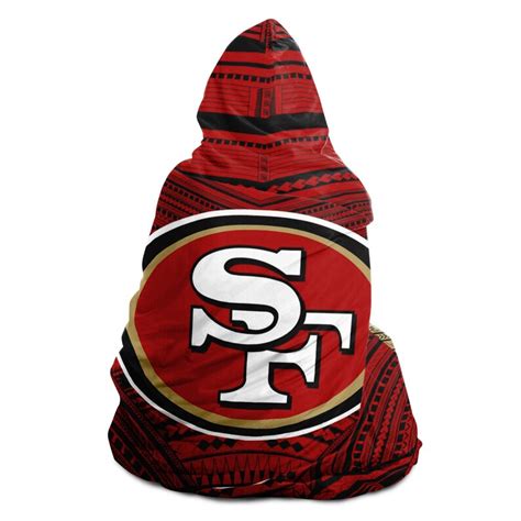 Polynesian Design Hooded Blanket San Francisco 49ers Etsy