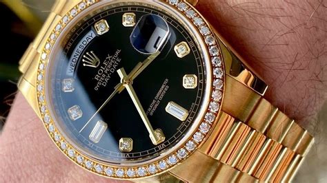 Gold Rolex Presidential Diamonds