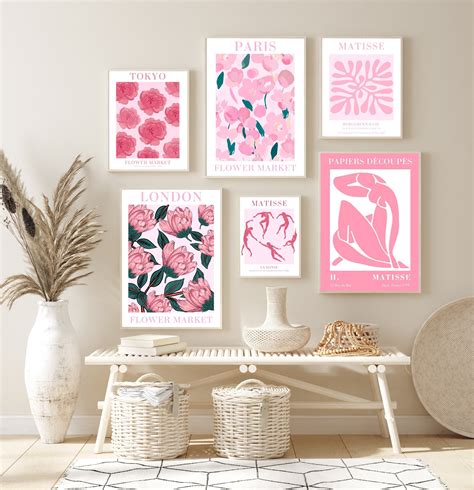 Flower Market Print Set Flower Market Poster Set Of 6 Flower Poster