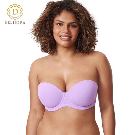 Delimira Soutien Gorge Armatures Sans Bretelles Pour Femme Couverture