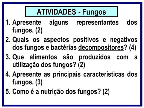 Atividade Sobre Fungos E Bacterias 4 Ano RETOEDU