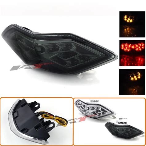 Motorcycle Integrated LED Tail Light Turn Signal Blinker For Kawasaki